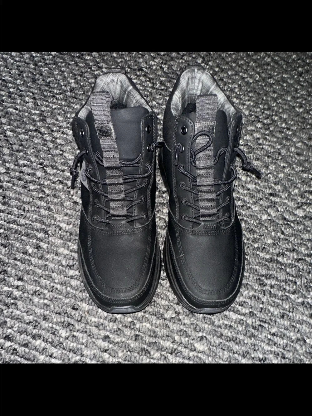 Hey Dude Men's Black Lace-Up Casual Boots